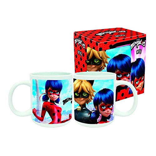 MIRACULOUS MR48-18KCECBZ Taza con Diseño Lady Bug, Cerámica, 15x5x10 cm