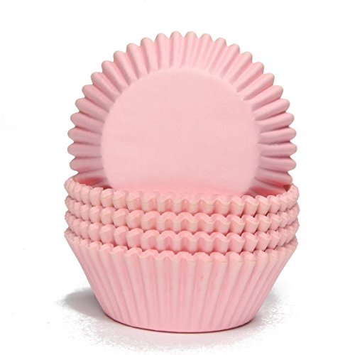 Miss Bakery's House® - Moldes para magdalenas - papel - estándar - Ø 50 mm x 30 mm - rosa - 75 piezas