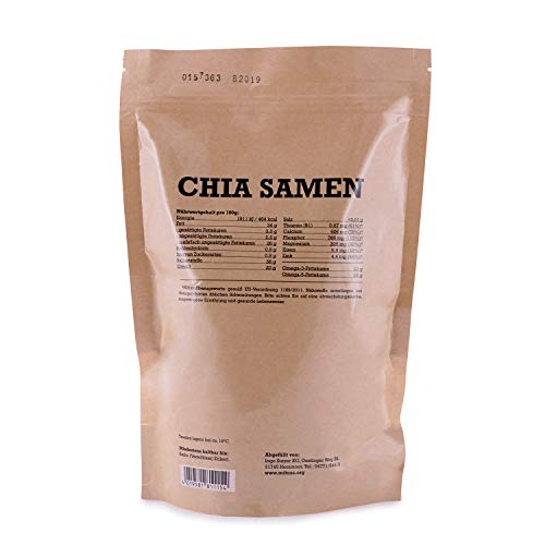 Mituso Semillas De Chia Mituso, Paquete De 5 X 1000G, 5000 g (80123)