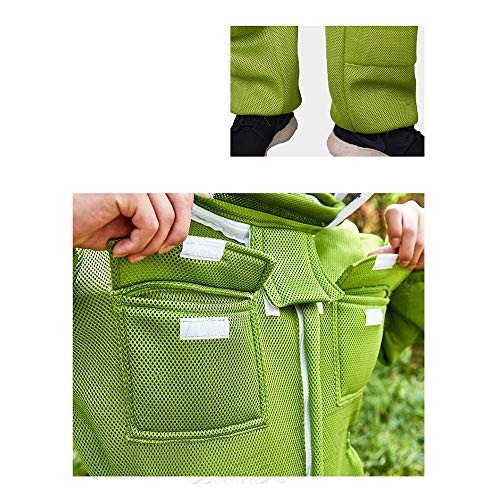 MMUY-1 Traje de Apicultura, Velo de Alta definición, Tejido Transpirable de Malla, Sombrero Desmontable, Adecuado para Apicultura,M