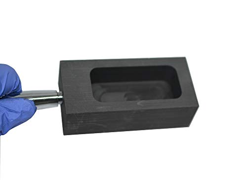 Molde de grafito LLF dorado y plateado para fundir y refinar con barra de metal