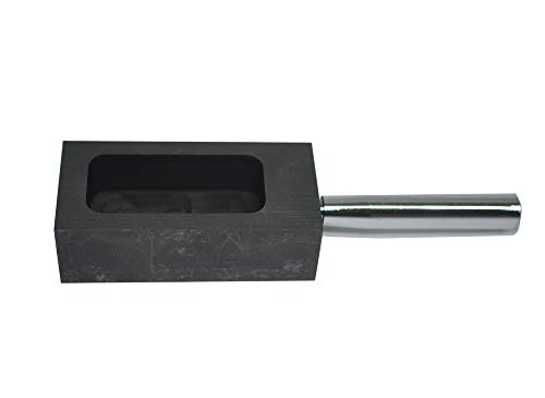 Molde de grafito LLF dorado y plateado para fundir y refinar con barra de metal