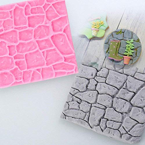 Molde de silicona 3D con diseño de castillo antiguo, para decoración de pasteles de chocolate, galletas