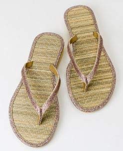 Momparler1870 Pack 8 Pares Chanclas - Flip Flop Bambú Talla M