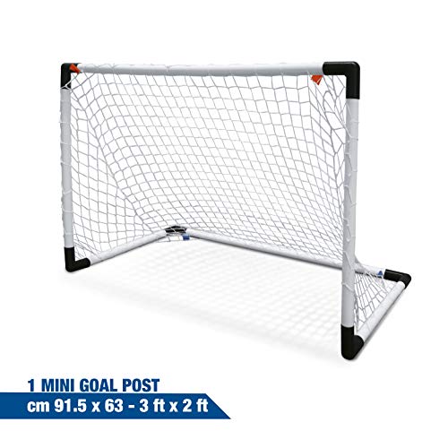 Mondo - Set de 2 Mini porterías para fútbol y balón (18014)