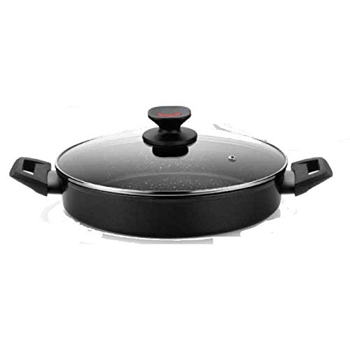 MONIX TITÁN ROCK M810528 CACEROLA BAJA Ø28CM ESPESOR 4MM ALUMINIO FORJADO TITANIO REFORZADO