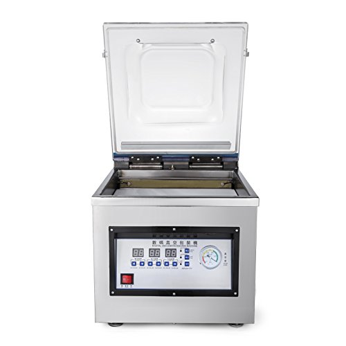 Mophorn DZ-260C Máquina de Sellado al Vacío 300W Selladora al Vacío 320MM / 12.6INCH Selladora de Vacío Profesional Acero Inoxidable Selladora de Vacío para Uso Doméstico y Comercial