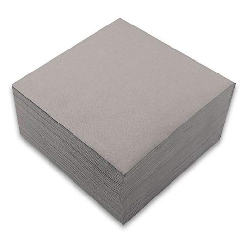 MORIGAMI Servilleta 40x40, Airlaid, pliegue 1/4, 50 servilletas, Gris Betón (SER41007372)