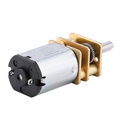 Motorreductor de Engranajes de Reducción de Velocidad de Alto par Motor Eléctrico con Escobillas de Metal N20 DC 6V Brush 50RPM con caja de Engranajes de Metal para Equipo Eléctrico de Ventilador