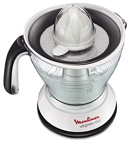 Moulinex vitapress 1 l 1L 25W Gris, Color blanco prensa de cítricos eléctricos - Prensas de cítricos eléctricos (Gris, Blanco, 1 L, 25 W)