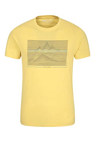 Mountain Warehouse Seaside Girls Falda para niña - Falda de Verano para niña con Estampado Brillante, Cintura elástica, cómoda - Ideal para Viajar, Vacaciones, Exterior Amarillo Mostaza XL