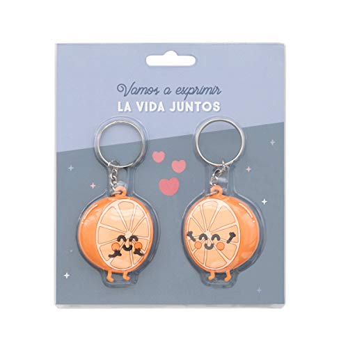 Mr. Wonderful Set de dos Llaveros Para Exprimir la Vida Juntos