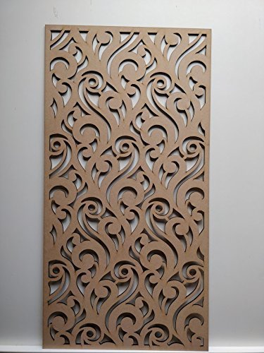 Mueble de pared LaserKris para decoración de radiador, tablero DM perforado (4X2) Z2