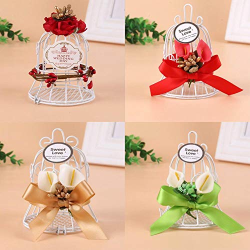 MUITOBOM - Cajas para caramelos o bombones, 10 unidades, diseño de jaula, para bodas, regalos, cumpleaños o fiestas
