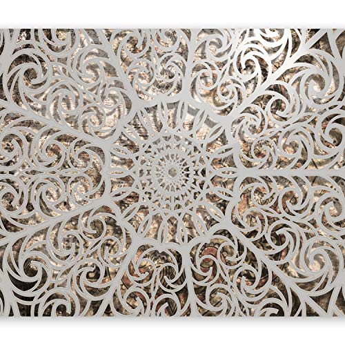 murando Fotomurales 400x280 cm XXL Papel pintado tejido no tejido Decoración de Pared decorativos Murales moderna Diseno Fotográfico Mandala Oriente Abstraccion 3D f-a-0583-a-a