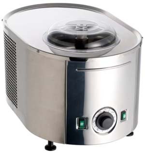 Musso Heladera MINI Lussino 4080 Gourmet – Máquina Helados Artesanos Italianos – Disfruta de Helados Yogures y Postres Cremosos y Saludables desde Casa – Espátula Silicona Incluida
