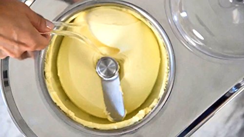 Musso Heladera MINI Lussino 4080 Gourmet – Máquina Helados Artesanos Italianos – Disfruta de Helados Yogures y Postres Cremosos y Saludables desde Casa – Espátula Silicona Incluida