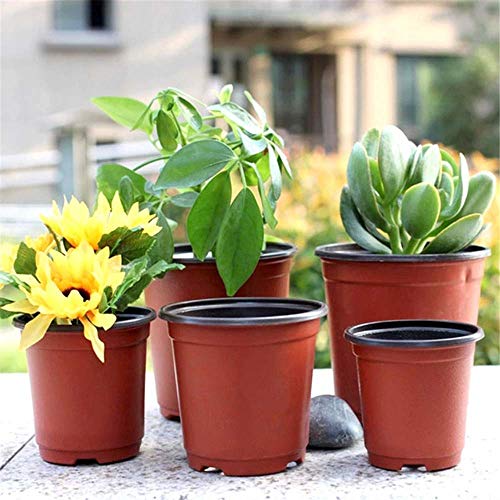 MZY1188 20pcs Mini macetas de plástico para Plantas, Suministros de jardinería macetas de vivero Maceta de plástico Suave de Terracota para vivero con Orificios de Drenaje Maceta