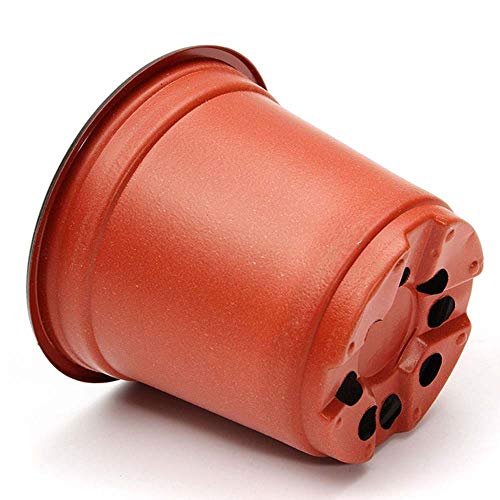 MZY1188 20pcs Mini macetas de plástico para Plantas, Suministros de jardinería macetas de vivero Maceta de plástico Suave de Terracota para vivero con Orificios de Drenaje Maceta