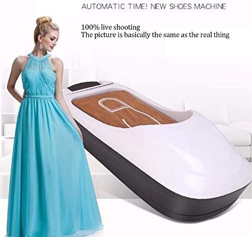 MZYKA Zapato desechable Cubierta dispensador automático, Cubierta de Planta Baja a Prueba de Polvo Sole Laminación del pie Cubierta de la máquina, más Limpia, para la Seguridad del Taller, Blanca