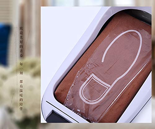 MZYKA Zapato desechable Cubierta dispensador automático, Cubierta de Planta Baja a Prueba de Polvo Sole Laminación del pie Cubierta de la máquina, más Limpia, para la Seguridad del Taller, Blanca