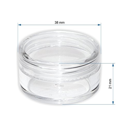 NAILFUN 30 Tarritos Vacíos en Caja - Color Transparente
