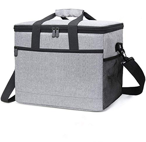 NASUM Bolsa Isotermica de Almuerzo, Bolsa Térmica, Porta Alimentos Mochila, Bolsa de Picnic Portatil para Alimentos Frutas Bebidas, con Aplicación en Camping, Excursión, Playa (17L)