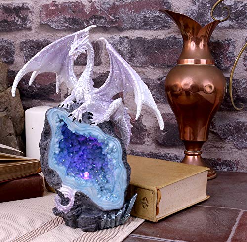 Nemesis Now Glacial Custodian - Figura Decorativa (22 cm), Color Blanco