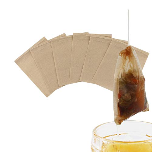 NEPAK 600PCS Bolsita de te de Filtro Bolsas de Papel papel bolsas de té vacío Bolsa de te de filtro de papel Desechable(6 * 8cm)