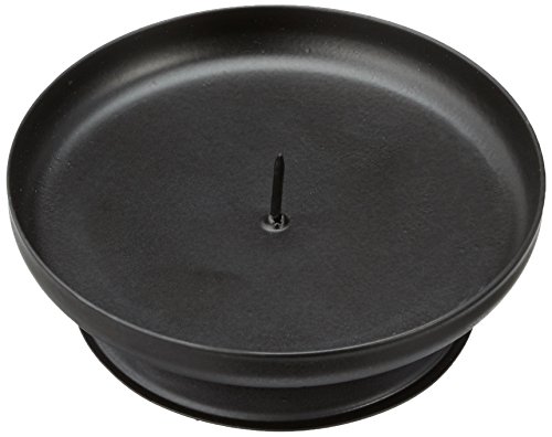 Nextday Catering Equipment Supplies nev-pch7 Pilar Vela soporte, 75 mm de diámetro, color negro