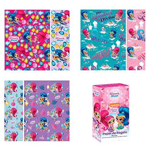NICKELODEON Papel regalo Shimmer y Shine 70x200cm surtido