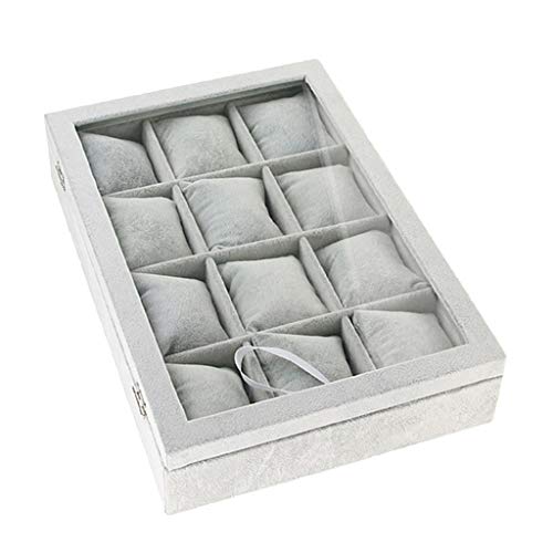 non-brand Caja de Almacenamiento Joyería Vitrina de Joyas Herramienta de Laboratorio Equipo Trabajo - Gris