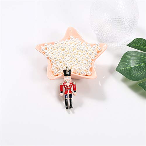 NoneBrand Estilo Retro Moda Soldados Esmalte Temperamento Cascanueces Personalidad Broche Accesorios adecuados para Todo Tipo Tops y Corbatas