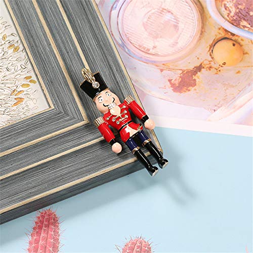 NoneBrand Estilo Retro Moda Soldados Esmalte Temperamento Cascanueces Personalidad Broche Accesorios adecuados para Todo Tipo Tops y Corbatas