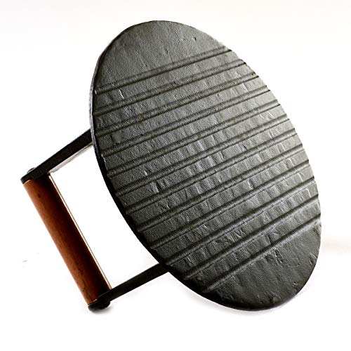 Norpro Pre-Seasoned Cast Iron 8.75 Inch Grill Top/Bacon Press