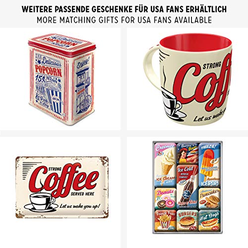 Nostalgic-Art - Caja de café de Lata (aromatizada) 31105 de Estados Unidos Strong Coffee Served Here