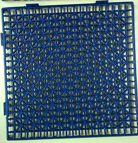 NOVINGRECONS Baldosa PP 30x30cm Azul (Paquete 24 ud.). Suelo Plastico. Suelo Apto para Exteriores o Interiores.
