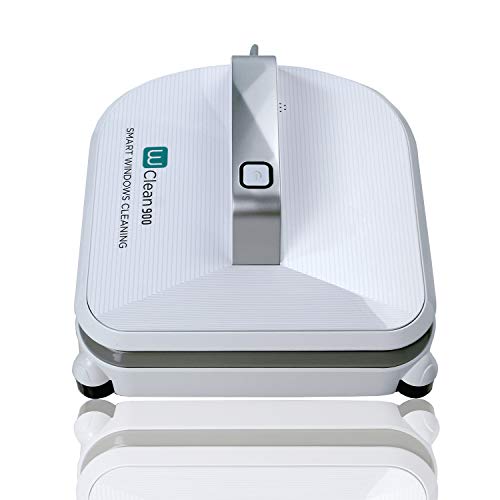 Novohogar Robot Limpiacristales W-Clean900, 75W, 70dB. Navegación Inteligente. 3 Modos de Limpieza, Función Escurrir y Detector de Marcos de Ventana. Potente Agarre a la Ventana por Succión