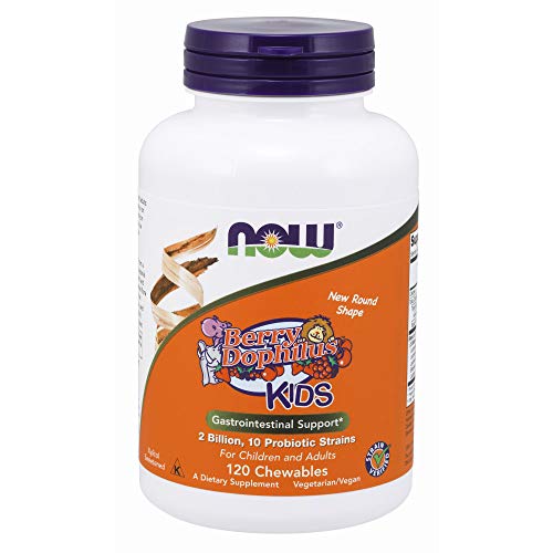 Now Foods Berrydophilus Kids - 120 Chewables - 120 Tabletas