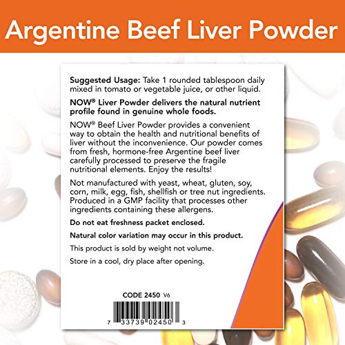 Now Foods Carne de higado en polvo Argentina 340 g
