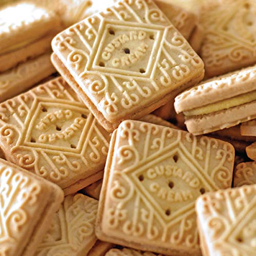 NÜL - Galletas sin gluten de custard cream con aroma de vainilla, 12 x 110 g
