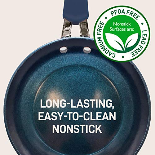 Nutrichef Excilon Blue Diamond - Juego de 11 Utensilios de Cocina antiadherentes de cerámica con Cacerola, sartenes, ollas de Cocina, ollas holandesas, Tapas, Utensilios de Cocina, Color Verde