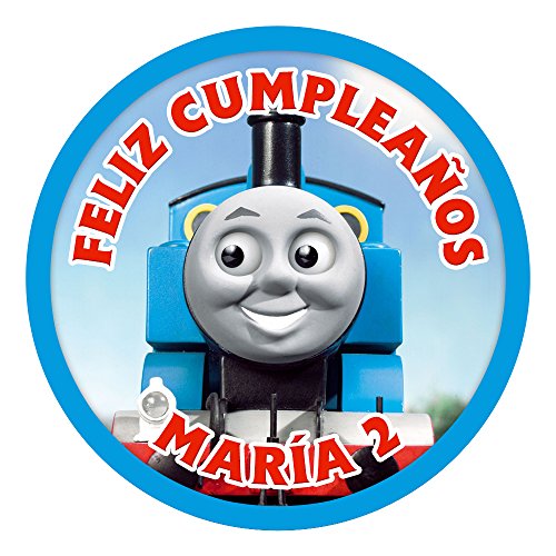 OBLEA de Papel de azúcar Personalizada, 19 cm, diseño de Thomas y Sus Amigos