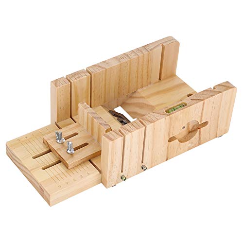 OKBY Cortador de jabón - Caja de Madera del Molde del jabón del silicón, Cortador de la máquina de Cortar del Corte Que Hace la Herramienta