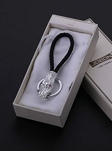 OKWIS Personality Metal Tap Llavero de Hombres y Mujeres de Alta Gama Trenzada Cuerda Coche Llavero pendon Retro.