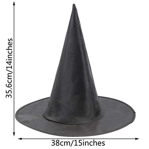 Olgaa - Paquete de 10 gorros de bruja para Halloween, disfraz de bruja, accesorio para Halloween, Navidad, carnaval, fiesta