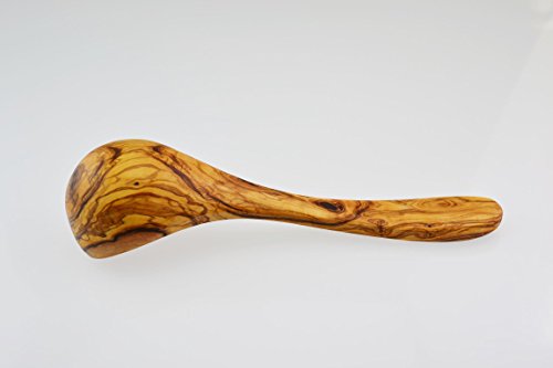 Olive Wood Cucharón, Madera, Grain/Natural, 30 x 30 x 2 cm