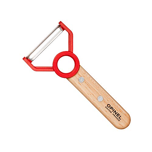Opinel Petit Chef, Sparschäler, Rostfrei Pelador 001745, Acero Inoxidable, Gris, Medium