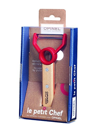 Opinel Petit Chef, Sparschäler, Rostfrei Pelador 001745, Acero Inoxidable, Gris, Medium