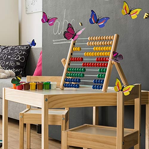 Opopark 200 Piezas Etiquetas Engomadas Mariposas, Adhesivo de Pared Mariposas Extraíble Color 3D para Decoración Casera de Bricolaje, Habitación de Bebé
